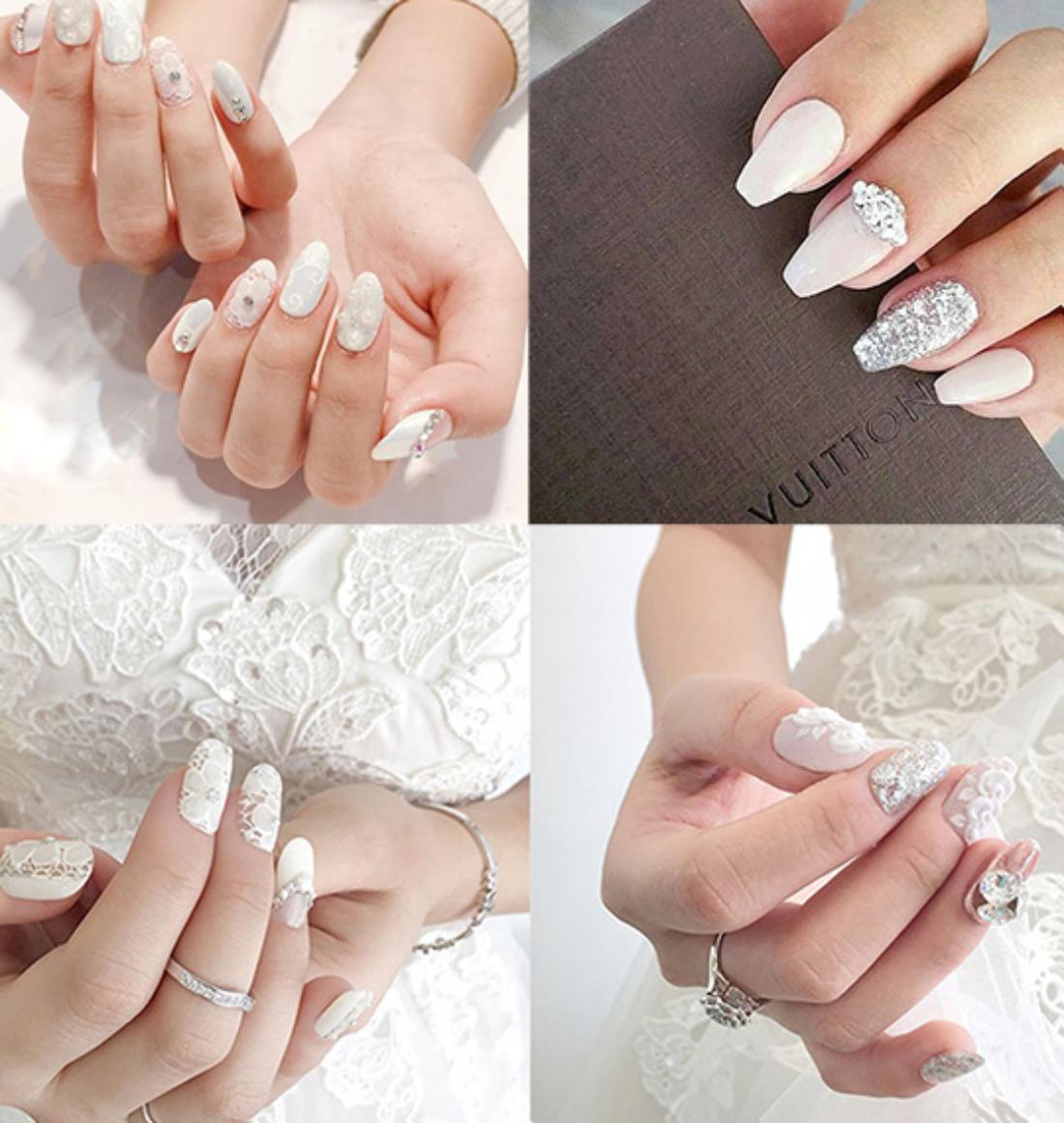 10 mẫu nail cô dâu đẹp đơn giản nhẹ nhàng hiện đại và sang chảnh