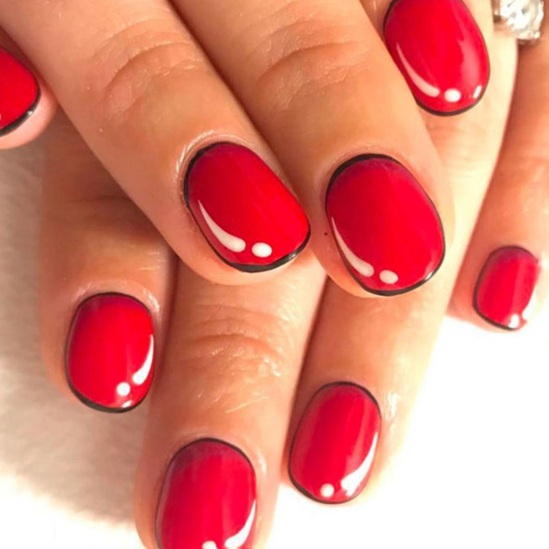 11 mẫu nail đỏ xinh xuất sắc cho các nàng thêm cuốn hút mùa lễ tết