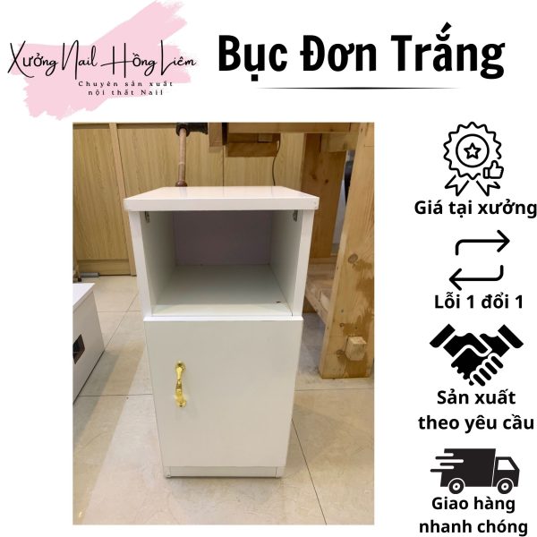 Bục Đơn Trắng [Xưởng Nail Hồng Liêm] Chống nước Bền Độ bóng cao