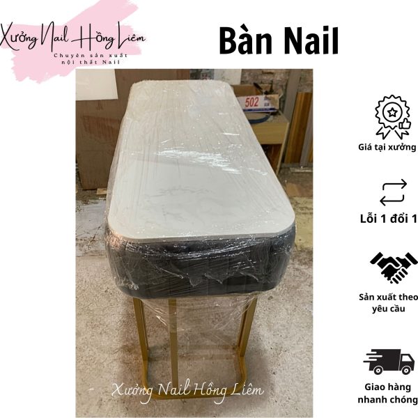 Bàn làm Nail tay VIP [Xưởng Nail Hồng Liêm] Chống nước Bền Độ bóng cao