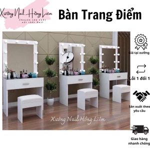 Bàn trang điểm tiệm Nail 80cm 12