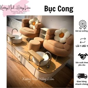 Bục Nail đơn gỗ mdf phủ melamin [Xưởng Nail Hồng Liêm] Vững chắc Ngăn kéo Đã lắp ráp