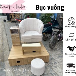 Bục Nail đơn gỗ mdf phủ melamin [Xưởng Nail Hồng Liêm] Vững chắc Ngăn kéo Đã lắp ráp